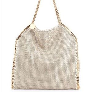 Stella McCartney Tweed bag with gold chain